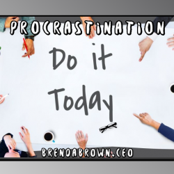 Procrastination verses "do it now"