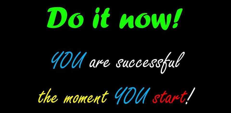 self confidence and presence comes from doing it now